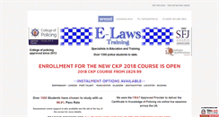 Desktop Screenshot of e-lawstraining.com